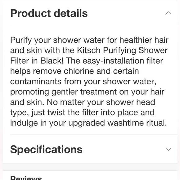 KITSCH NWT mass purifying shower filter -black - Picture 7 of 8